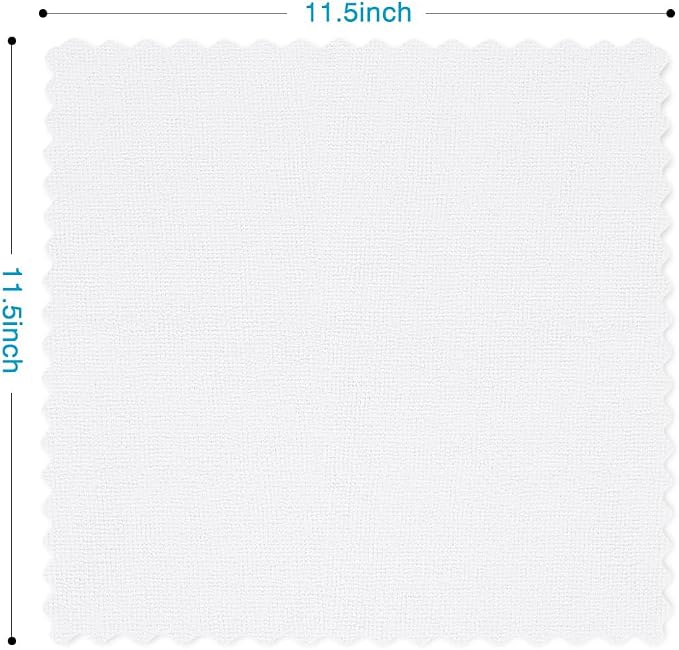 Orighty Microfiber Cleaning Cloth, 24 Pack Highly Absorbent Cleaning Supplies, Reusable Clean Rags for House, Microfiber Cloth for Kitchen, Window, Car Care, 11.5x11.5 inch White