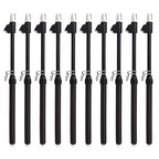 Black Double Straight Type Tire Pressure Gauge, 10Pcs, 10-150 Psi, Suitable for Trucks, Cars, Motorcycles