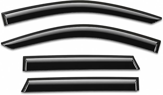 2015-2024 Tape-On Rain Guards for Ford Edge Extra Thick Side Window Deflector Visors SE SEL ST ST-Line Titanium 2016 2017 2018 2019 2020 2021 2022 2023