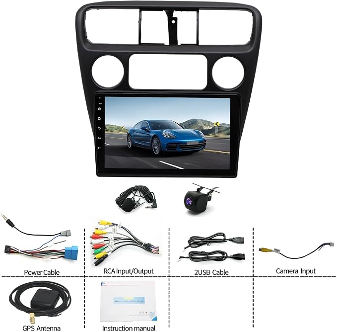 9" Double Din Car Stereo for Honda Accord 6th 1998-2002 w/WiFi GPS Bluetooth 1999 2000 2001 w/Carplay Android Auto Car Audio Receiver Backup Camera