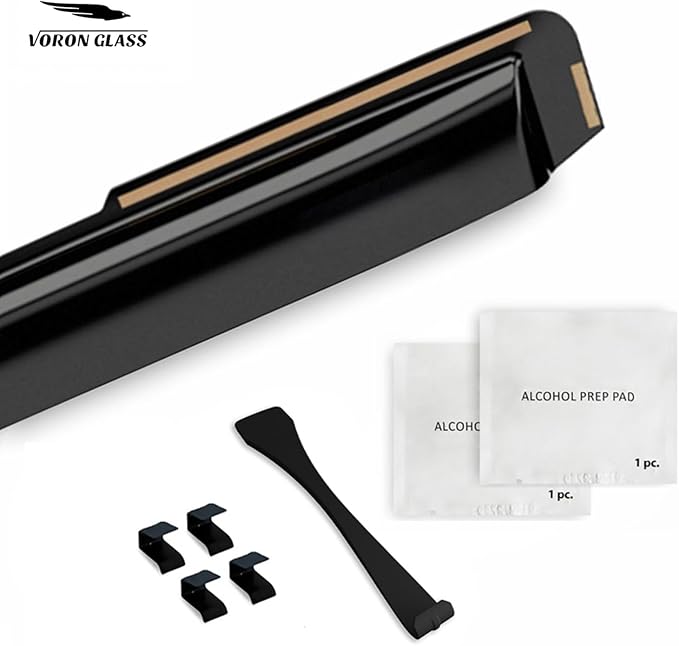 Voron Glass in-Channel Extra Durable Rain Guards for Hyundai Kona 2018-2023, Window Deflectors, Vent Window Visors, 4 Pieces - 200478