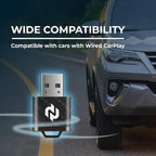 N Wireless CarPlay Adapter Upgrade – Faster & More Stable Wireless Apple CarPlay for Wired CarPlay Vehicles, 5GHz WiFi Performance, Plug & Play USB Dongle, Quick Pairing