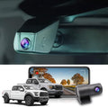 Front 4K+Rear 1080P Dash Cam Adapts for Ford F150 F250 2021-2025 Limited XLT XL Raptor Lariat Platinum King Ranch Tremor, OEM Look, Dual HD Video, WiFi&APP, Loop Recording, G-Sensor,128GB Card