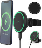 Magnetic Wireless Car Charger Mount Compatible with Magsafe iPhone 15/ iPhone 14/iPhone 13, Fast Charging Air Vent Magnet Accessories Car Phone Holder