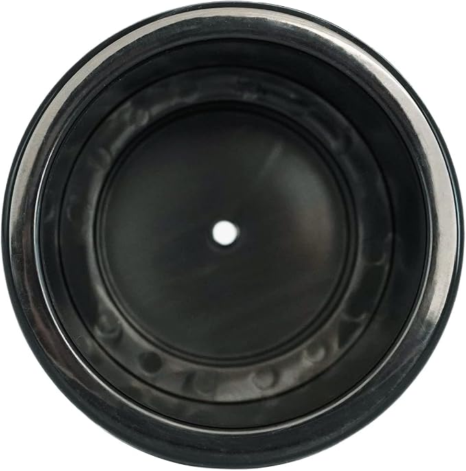 Black Plastic Cup Drink Holder Insert with Drain for Boat Car Marine Rv, 10PCS