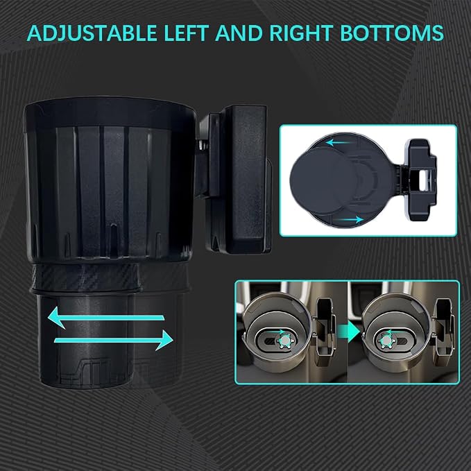 Adjustable Large Cup Holder Adapter, Universal Storage Expander Big Cup Holder Change Organizer for Most Vehicles