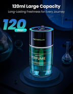 Smart Car Air Freshener Diffuser with Star Light, 120ml Perfume, Long Lasting, Auto On/Off, 4 Mist Modes, Rechargeable Car Aroma Diffuser Aromatizante Para Carro for Home, Office-Cologne