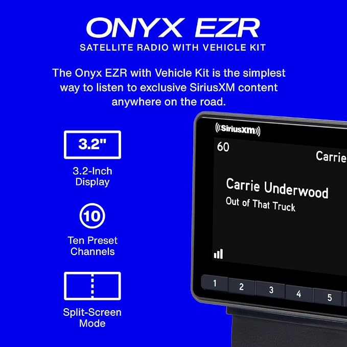 Onyx EZR Satellite Radio with Vehicle Kit (SXEZR1V1)