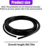 32Ft (10M) Car Door Edge Protector, Self-Adhesive Scratch Resistant U Shape Auto Door Edge Guard Decoration, Anti-Collision Car Doors Trim Strip Protector for Truck, SUV, Sedan (Black-10M)
