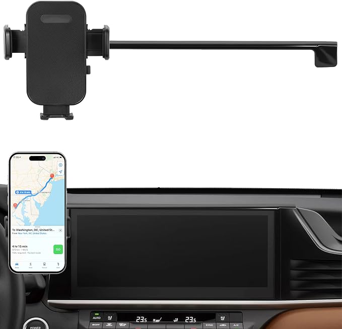 Car Phone Holder Fit for Toyota Camry 2025-2026 Accessories -Cell Phone Mount for Camry 12.3 inch Touchscreen Hands-Free 360° Rotation (NOT FIT 8 inch) Does Not Affect Air Vent