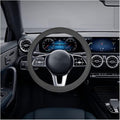 Car Silicone Steering Wheel Cover, Soft Anti-Slip Auto Steering Wheel Protector Fit 14 Inch, Universal Vehicle Interior Accessories for Cars, SUVs, Trucks, and Vans (Black)