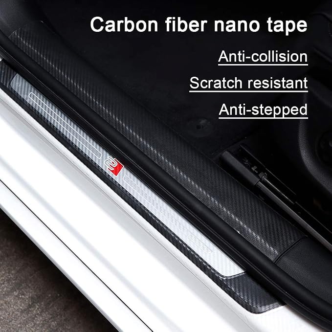 Car Door Edge Guards, 2.7In x 33Ft Door Sill Guard Protector, Anti-Scratch Adhesive Tape, Automotive Anti-Collision Strip for Car Door Edge/Front and Rear Bumper/Door Sill Protector