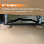 2PCS Car Kick Mats Back Seat Protector for Kids, Universal Anti-Scratch Transparent Auto Seat Back Cover Against Mud, Waterproof Vehicle Backseat Protection Pad for Most SUVs Trucks (Black)