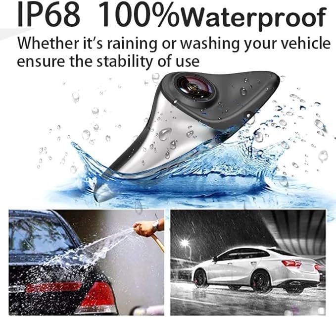car Electronic Rearview Mirror, Right Blind spot Assistance Mirror for Vehicles, High - Definition Night Vision dashcam, Parking Monitoring, CMS (Black)