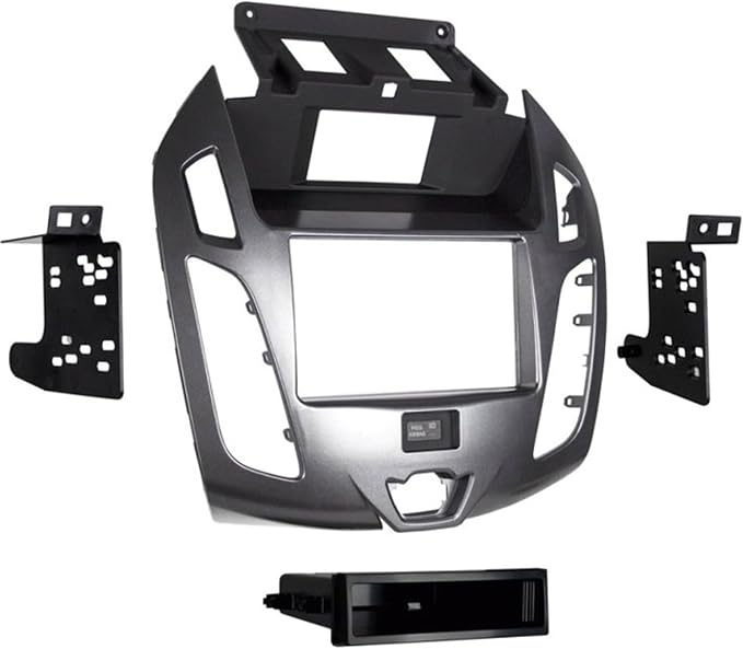 Metra 99-5831G Double/Single DIN Dash Kit for 2014 - Ford Transit Connect with OEM 4.3" Screen (Gray)