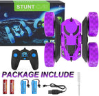 Remote Control Car for Kids, 360° Spinning RC Stunt Car with Lights, 4WD Electric Off-Road Vehicle, 2.4GHz Rechargeable Toy Cars for Boys Girls Age 6 7 8 9 10 11 12, Birthday