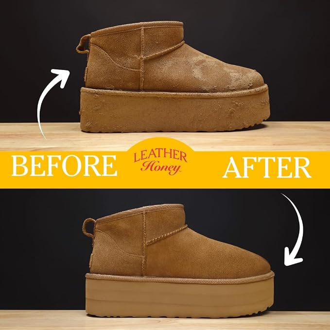 Suede & Nubuck Care Kit: Cleaner, Protector, Suede Brush & Eraser: Clean, Protect & Restore Shoes, Boots, Uggs, Furniture, Jackets, Bags and Apparel. Safe for Any Color