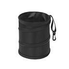 New Leakproof Car Trash Can, 1 Gallon Mini Trash Can Pop-up Collapsible Hanging Car Trash Bin with Hook and Loop, Waterproof PEVA Liner Open-Top Garbage Can for Cars Home Office