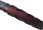 car Steering Wheel Cover Faux Leather Massage Universal fit 3D Honeycomb Hole Anti-Slip Sporty 15 Inches (Red with Black)