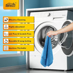 Blue Microfiber Cleaning Cloths 100 Pack, Reusable Cleaning Rags Shop Towels - Bulk Multipurpose Microfiber Towels, Lint Free Cleaning Towels for Car, House & Kitchen, 11.5 x 11.5 inch