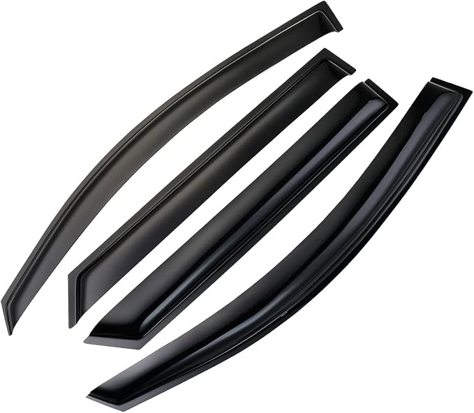 Tape-On Side Window Visor Deflectors Rain Guards Designed for Hyundai Tucson 2016-2021 SE SEL Value Limited Sport Ultimate 94457