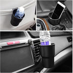 Car Cup Holder Hook, Wear-Resistant Auto Drink Holder 3.54'' Caliber Window Door Cup Holder with Ventilation Clip for Coffee Water Bottles Key Coin