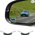 2PCS Blind Spot Convex Car Mirror, Side Mirror Blindspot, Rear View Mirrors with Wide Angle Adjustable Stick, Universal Car Blindspot Mirrors Exterior Accessories for Cars (Fan shaped, 2PCS)