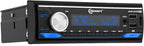 Amplayer G2 Bluetooth Car Stereo Single DIN Media Receiver with Built-in 400W RMS Amplifier, 4 Channels, USB, SD, FM Radio, Hands-Free Calling, Audio Processor & RGB LED Control
