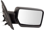 Passenger Side Power Mirror Textured Black Manual Fold Compatible with 2009-2014 Ford F-150 FO1321348 FO1321408