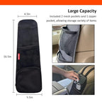 Car Seat Side Organizer, Auto Seat Storage Hanging Bag, Phones, Drink, Stuff Holder with Mesh Pocket for Cars, SUV & Truck
