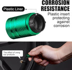 American Flag Tire Valve Stem Caps - (5 Pack) Metal Air Caps with Plastic Liner, Corrosion Resistant, Leak-Proof, Universal Stem Covers for Cars Trucks Motorcycles and Bikes - Green