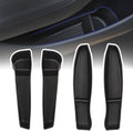 Car Door Side Storage Box for Tesla Model Y Juniper 2026 2025, Car Accessories for Women Men, TPE Front Rear Door Insert Tray Side Organizer Protector Liner for New Model Y Juniper Accessories 4PCS