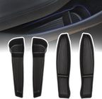 Car Door Side Storage Box for Tesla Model Y Juniper 2026 2025, Car Accessories for Women Men, TPE Front Rear Door Insert Tray Side Organizer Protector Liner for New Model Y Juniper Accessories 4PCS