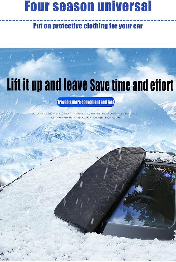 Car Sunshade, Snow Blocking, Antifreeze, Sun Protection, and Rainproof are Easy to Install to Resist Frost, Snow, Wind, and rain