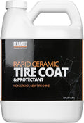 Rapid Ceramic Tire Coat - Long-Lasting Deep Black Tire Shine | Lasts up to 10X longer than traditional tire dressings with a natural satin and a no-sling ceramic finish. Car, truck, & SUV