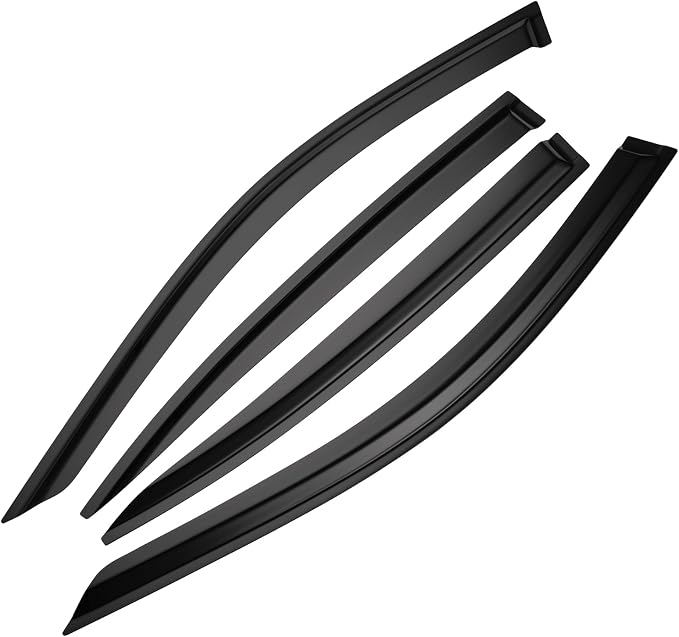 Tape-on Sun/Rain Guard Side Window Visor Deflectors Rain Guards for Infiniti Q50 2014-2020，Window deflectors