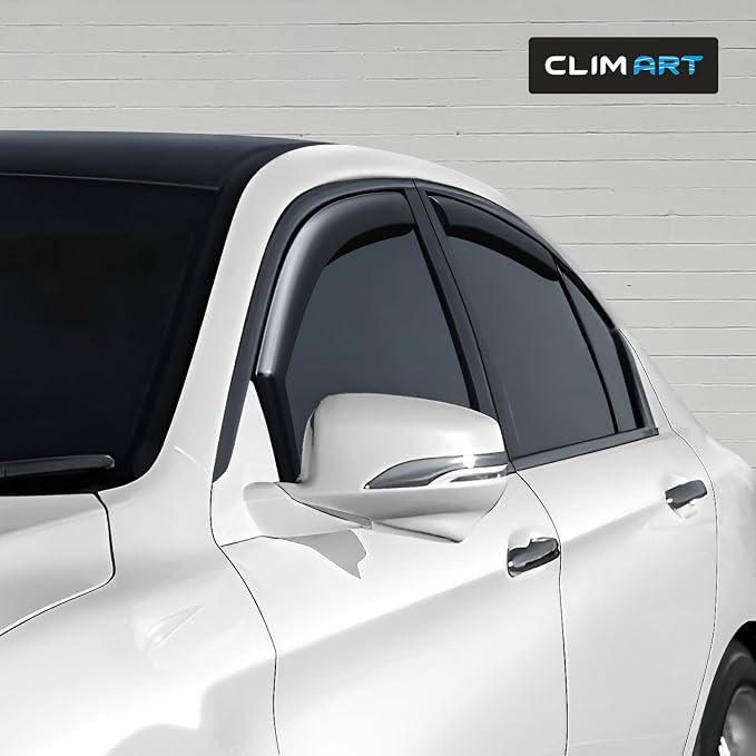 in-Channel Incredibly Durable Rain Guards for Honda Accord 2013-2017 Sedan, Original Window Deflectors, Vent Window Visors, Vent Deflector, 4 pcs. - 613274