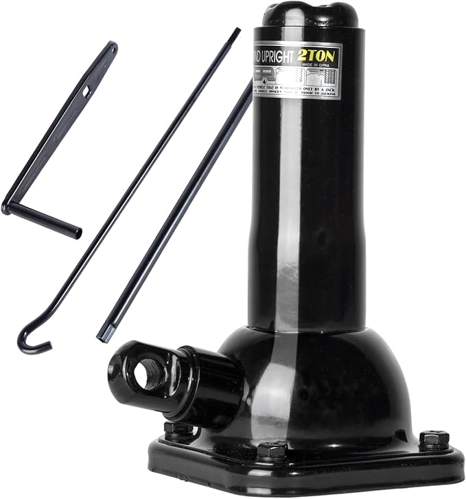 Car Jack 2 Ton Screw Jack and Jack Stand in One, 4000 lb Capacity, Off-Road/Overlanding Use (7.08" - 15.35") tire Jack fit Ford F150 Chevy Silverado Doge Ram Toyota Land Cruiser Prado (107B)