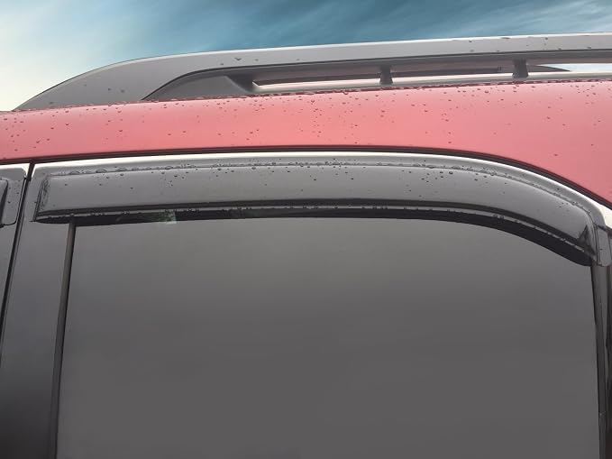 Fit 2010-2017 Chevy Equinox Slim Style Acrylic Smoke Tinted Window Visors |, Dark Smoke, Improve Circulation, Impact Resistant, Waterproof, Anti Fog, Wind Sun Rain Vent Guards, 4PCS