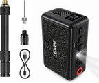 P2 Mini Electric Bike Pump with Gauge, 130PSI Portable Bicycle Pump with Presta & Schrader Valve, 800mAh Air Pump for Bike Tires, Auto Shut-Off, Fast Inflation for Road Bike, MTB, E-Bikes