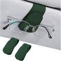 Sunglasses Holders for Car Sun Visor, Leather Eyeglasses Hanger Mounter, Magnetic Glasses Holder and Ticket Card Clip, Auto Interior Accessories Universal for SUV Pickup Truck