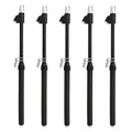 Black Double Straight Type Tire Pressure Gauge，Dual Head Air Pressure Gauge 5Pcs，Pressure Range 10-150 Psi(Suitable for Trucks, etc.