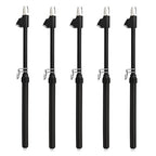 Black Double Straight Type Tire Pressure Gauge，Dual Head Air Pressure Gauge 5Pcs，Pressure Range 10-150 Psi(Suitable for Trucks, etc.