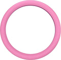 Car Steering Wheel Cover, Non-Slip Silicone Material, Multiple Color Choices, Universal Auto Parts Steering Wheel Cover, Suitable for Most Cars (Pink)