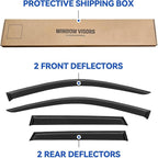 Window Visors Rain Guards Shield for 2011-2026 Mitsubishi Outlander Sport, Out-Channel Window Vent Wind Deflectors Visors Shades