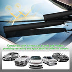 2Pcs Windshield Wiper Blade Covers - 26.3x3.7in Waterproof Polyester Protectors for RV - Car SUV and Truck Gray Wiper Blade Covers for Rain Snow and Bird Droppings
