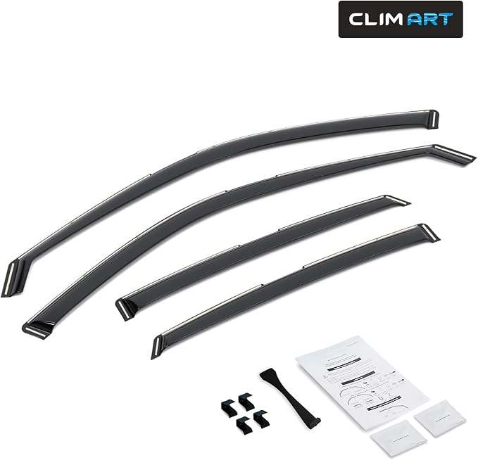 in-Channel Incredibly Durable Rain Guards for Honda Civic 2022-2026 Hatchback, Original Window Deflectors, Vent Window Visors, Vent Deflector, 4 pcs. - 622137