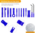 13PCS Nylon Trim Removal Tool Set for Bumper Fastener Rivet Clips Car Clip Panel Audio Video Dashboard Dismantle Blue