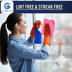 GLIMGLINT Pink Microfiber Cleaning Cloth,12PK Reusable Cleaning Rags, Highly Absorbent Shop Rags Bulk, All-Purpose Car Cleaning Towels for TV Screen, Kitchen, Bathroom, Restaurant Garage, 14"X12"