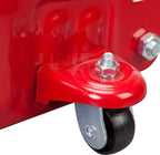 T820014S Torin Hydraulic Trolley Service/Floor Jack with Blow Mold Carrying Storage Case, 1.5 Ton (3,000 lb) Capacity, Red